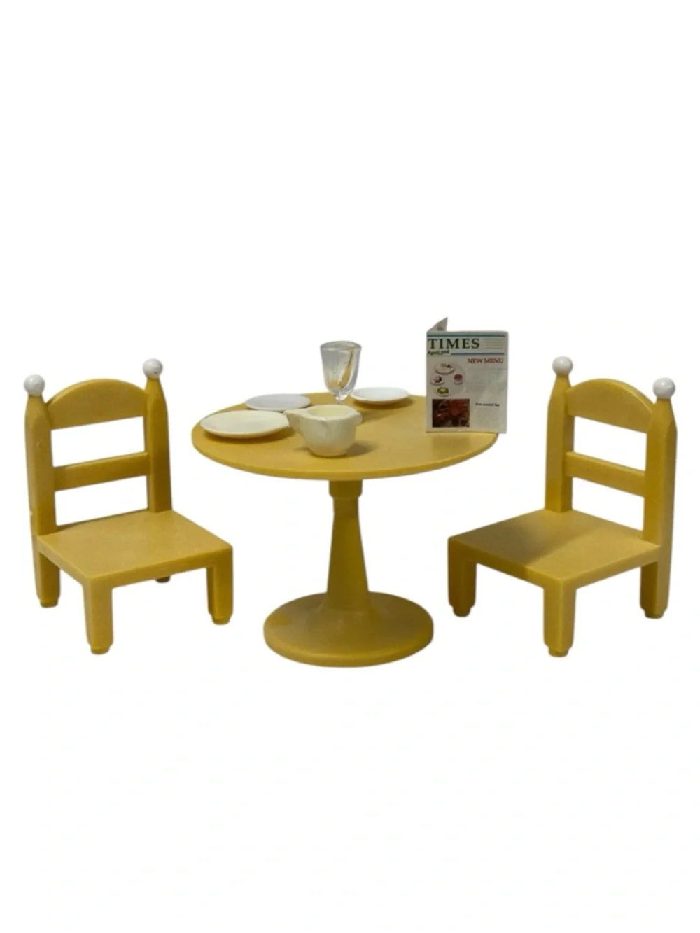 Sylvanian Families Calico Critters Kitchen Table Chairs Cabinet Sink Hutch Lot